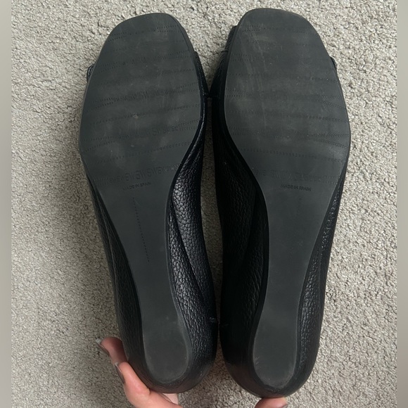 Stuart Weitzman open toe flats with silver buckle - Picture 4 of 7